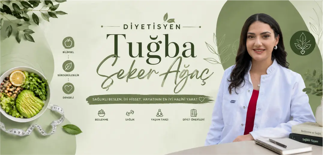 Diyetisyen Tuğba Şeker Ağaç online beslenme danışmanlığı kapak görseli